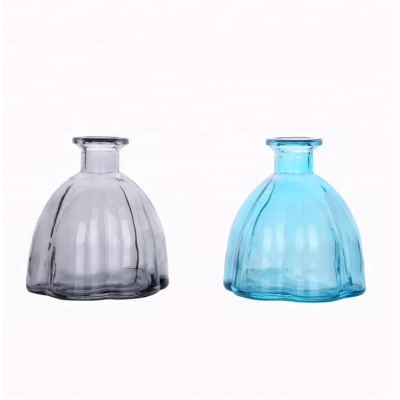 High quality small colorful pumpkin shape glass bottle