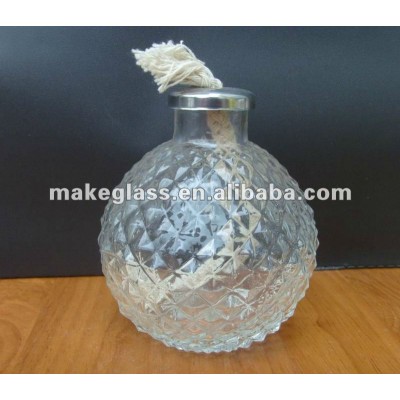 Reusable glass incense oil burner, oil lamp