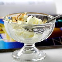 High Quantity Glass Dessert Bowl For Ice Cream