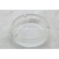 round glass ashtray, frosted glass ashtray