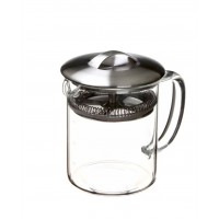 450ml Pyrex Simple Brew Loose Leaf Tea Pot Glass With Stainless Steel Press Mesh Filter Lid