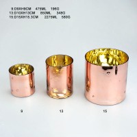 Electroplating laser engraving glass candle jars holders