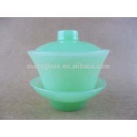 Jade expected of the glass cup glass cup with saucer , tableware , glass tea cup , glassware