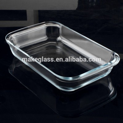 Wholesale Glass Custom Logo Baking Tray Bakeware