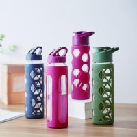 Practicality  Anti-scald silicone +Glass Sport bottle