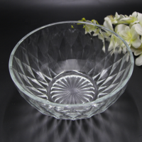 Hot Sale Factory Cheaper Price Glass Food Bowl High Grade Diamond Glass Ice Bowls